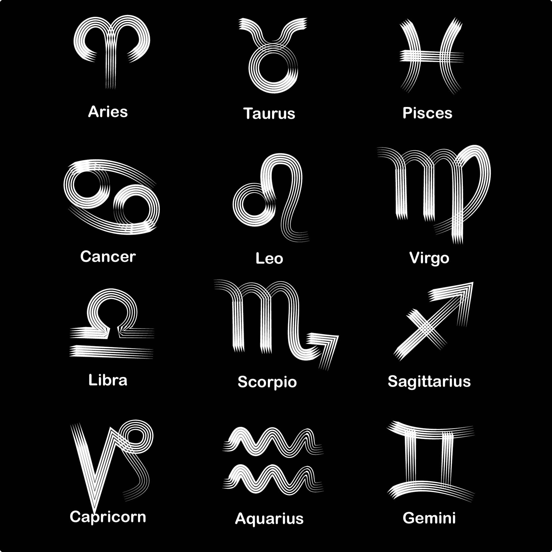 1920x1920 Zodiac and Astrological Symbols