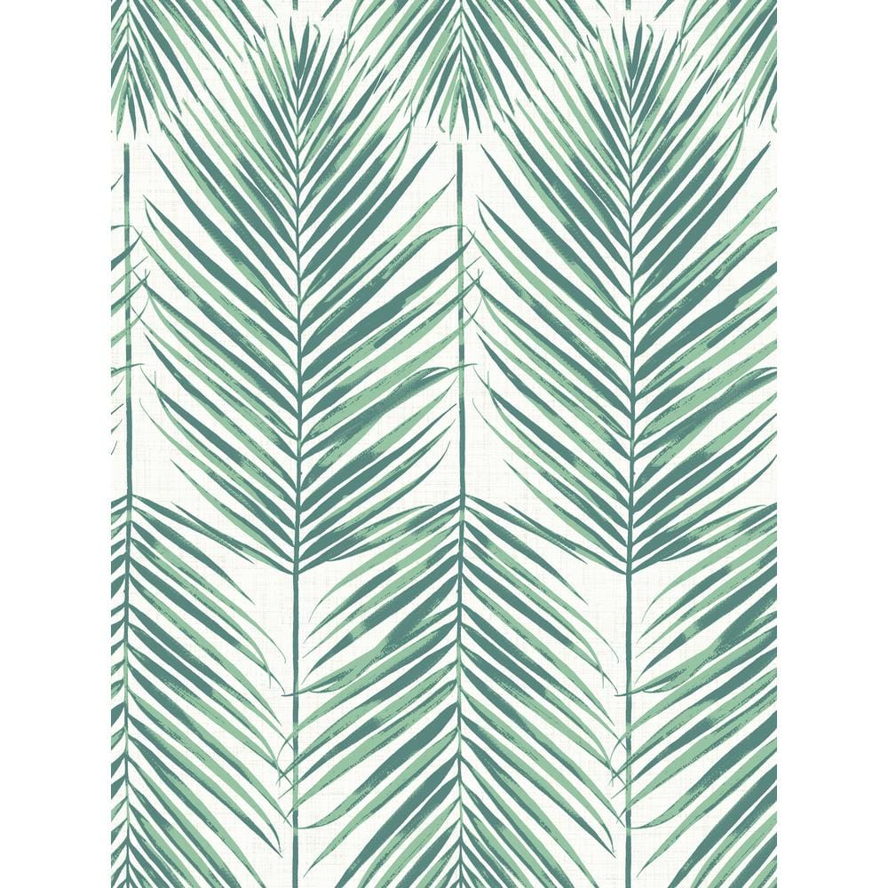 1000x1000 Seabrook Designs Paradise Tropical Leaves Paper Strippable Roll (Covers 60.75 sq. ft.) MB30014 Home Depot