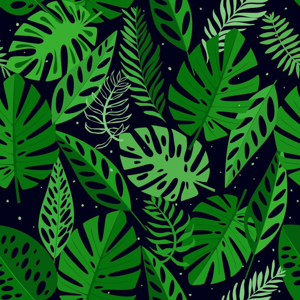 980x980 Seamless pattern with tropical leaves. Background for prints, fabric, wallpaper, wrapping paper