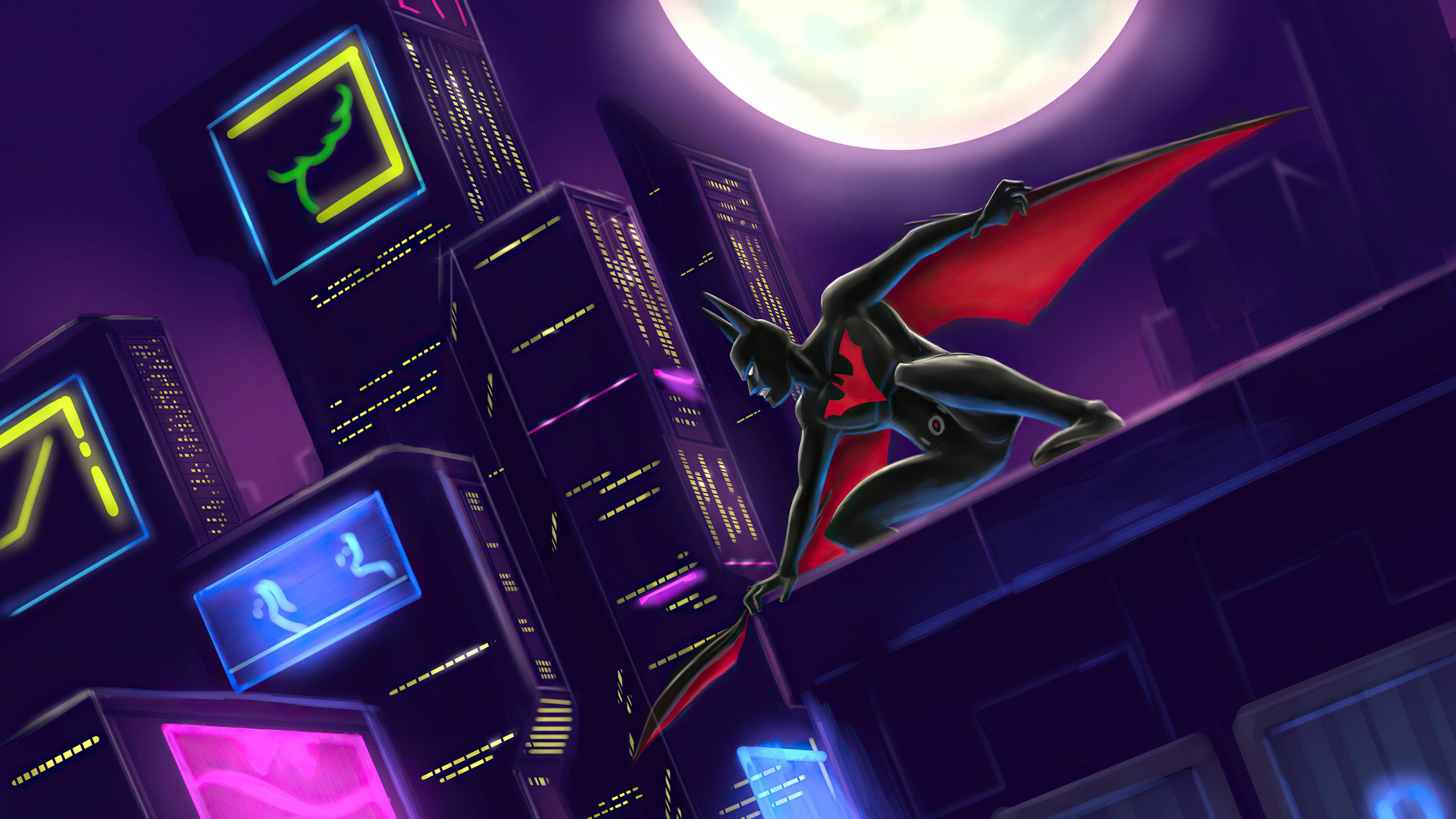 3840x2160 Cool Batman Neon Wallpaper