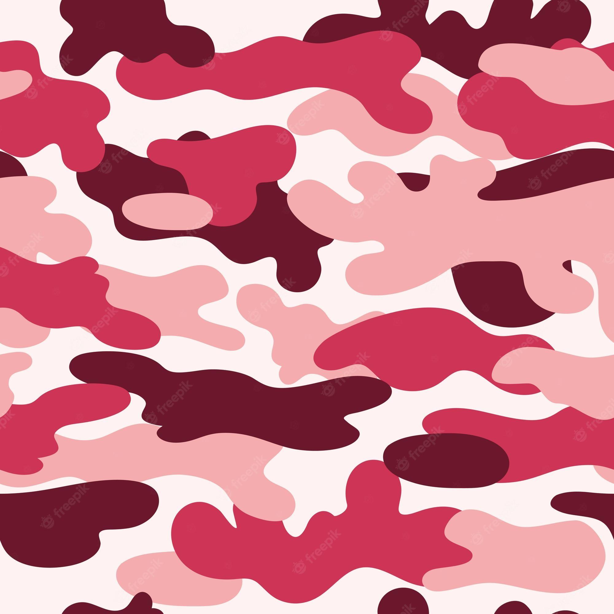 2000x2000 Premium Vector. Seamless pink camouflage pattern fashion pink camo texture background abstract vector illustration for uniform cloth design repeat camouflage wallpaper fabric textile print pink dirty forest texture