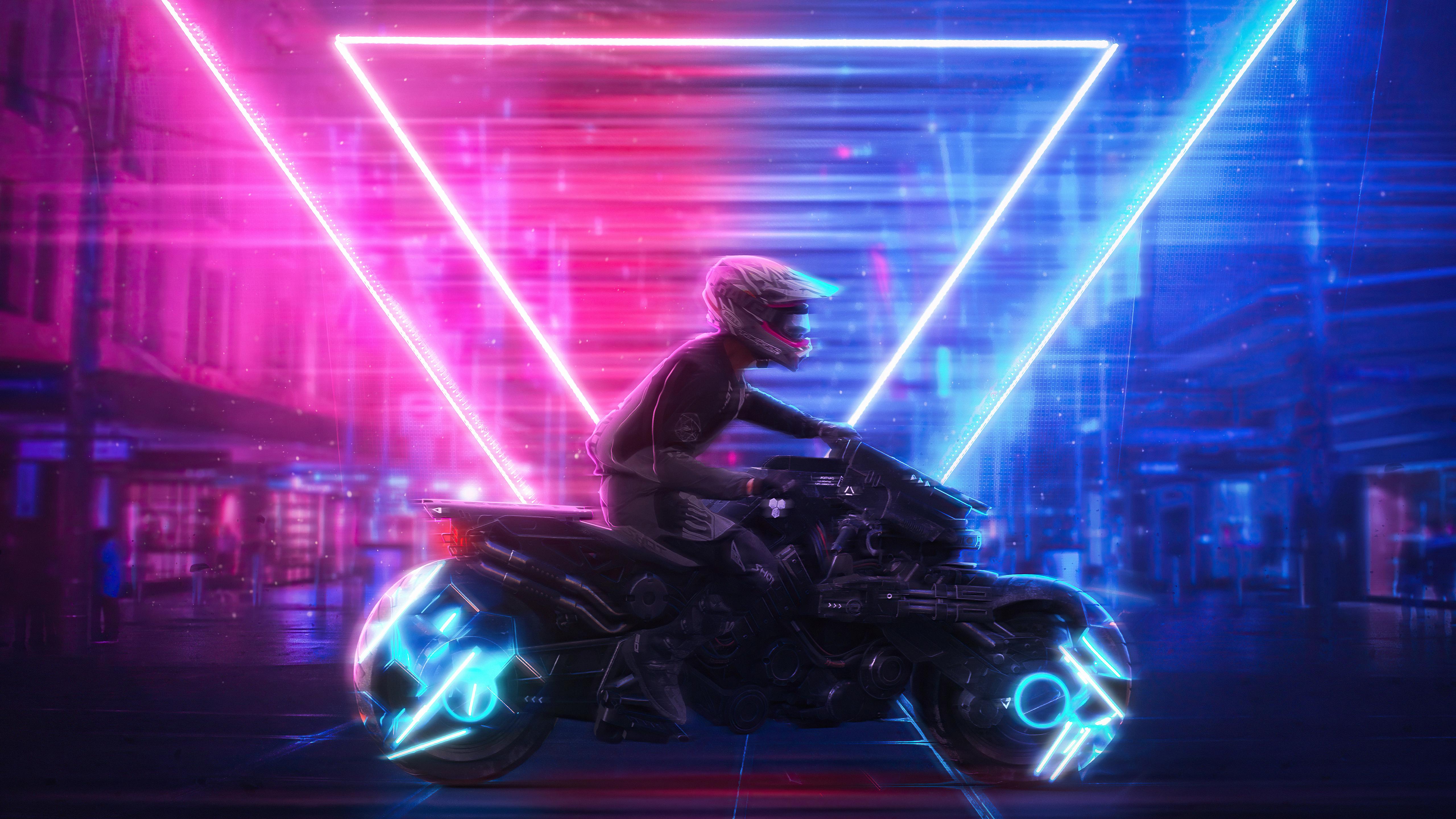 5120x2881 Neon Wallpaper