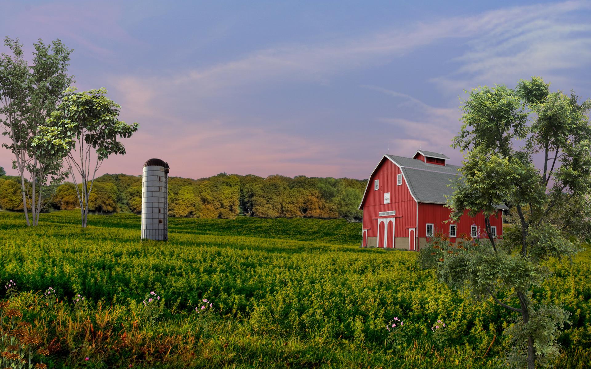 1920x1200 Free Farm Wallpaper