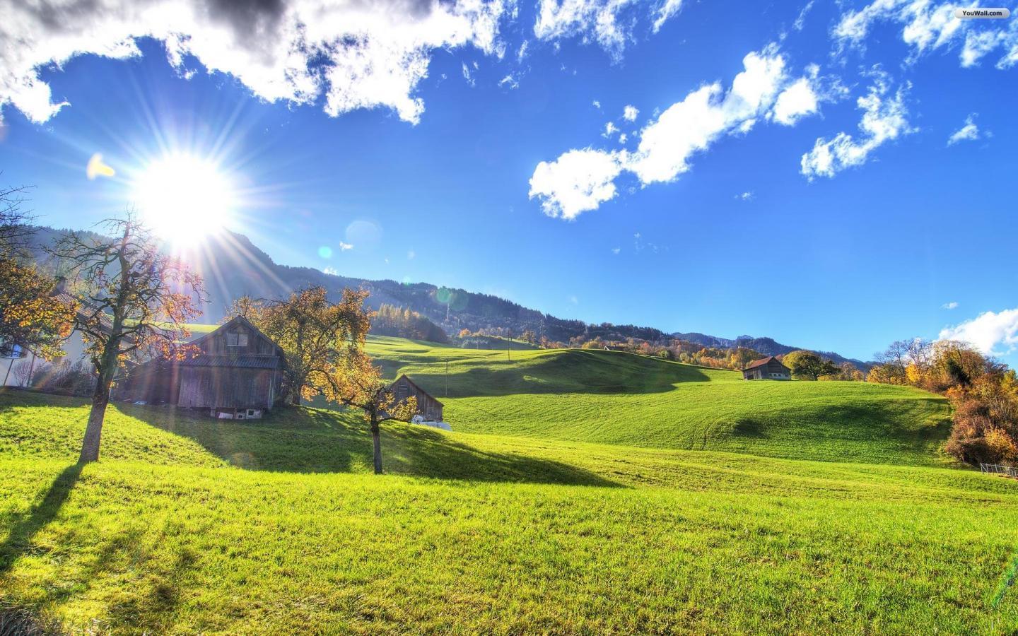 1440x900 Free Farm Wallpaper