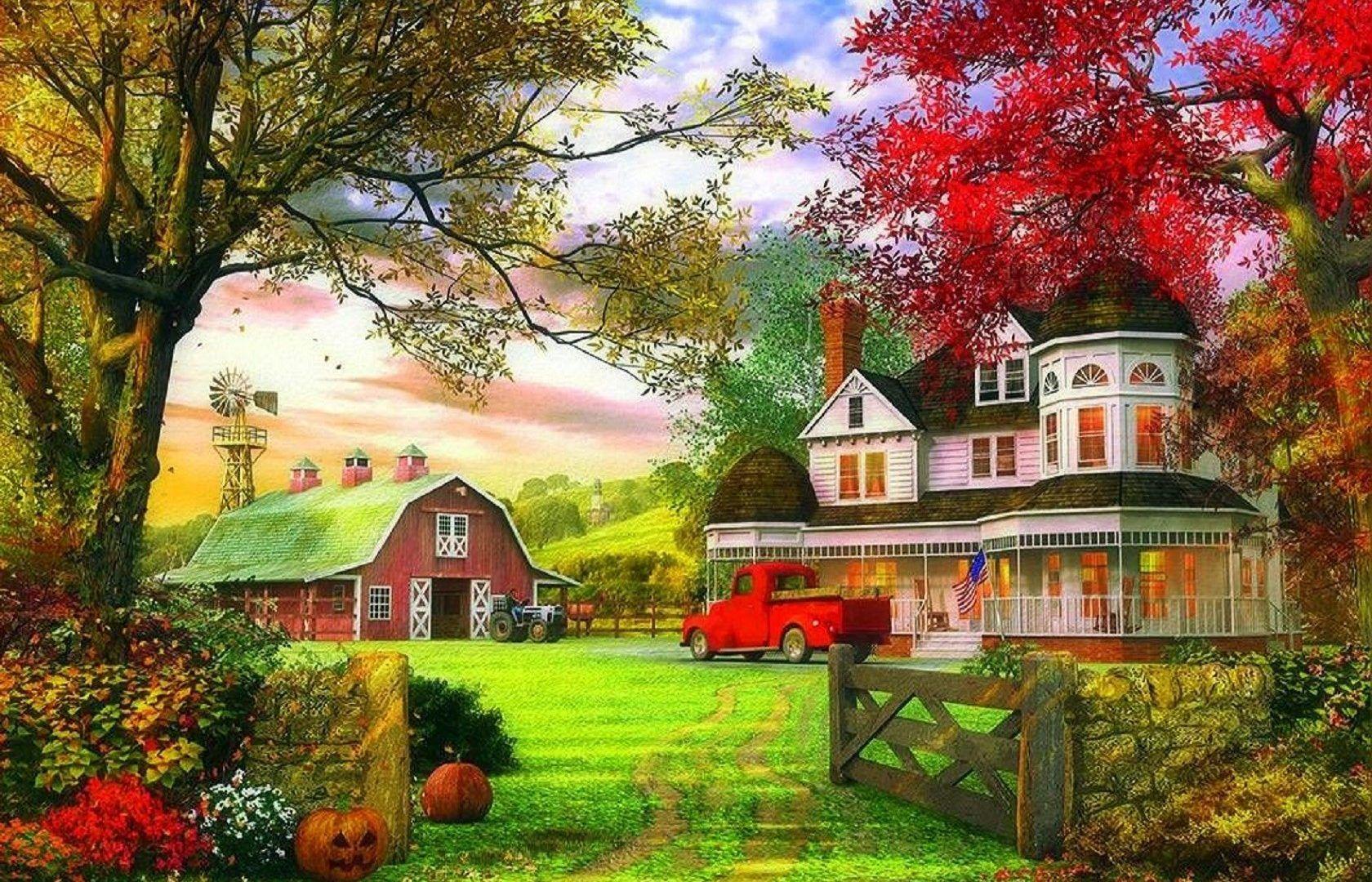 1680x1080 Beautiful Farm Wallpaper