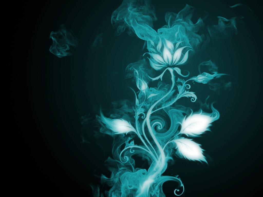 1024x768 Wallpaper Cyan