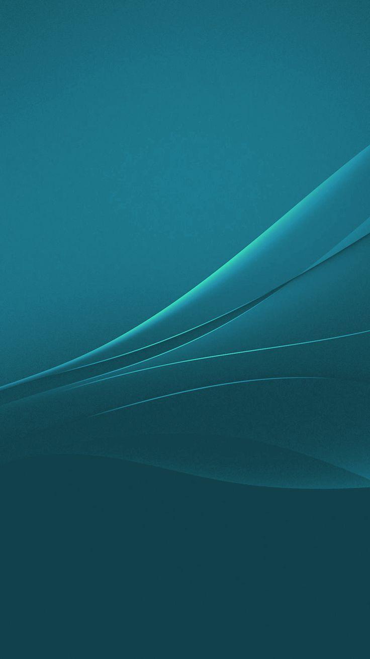 736x1308 Cyan Xperia Lollipop Experience Flow Wallpaper