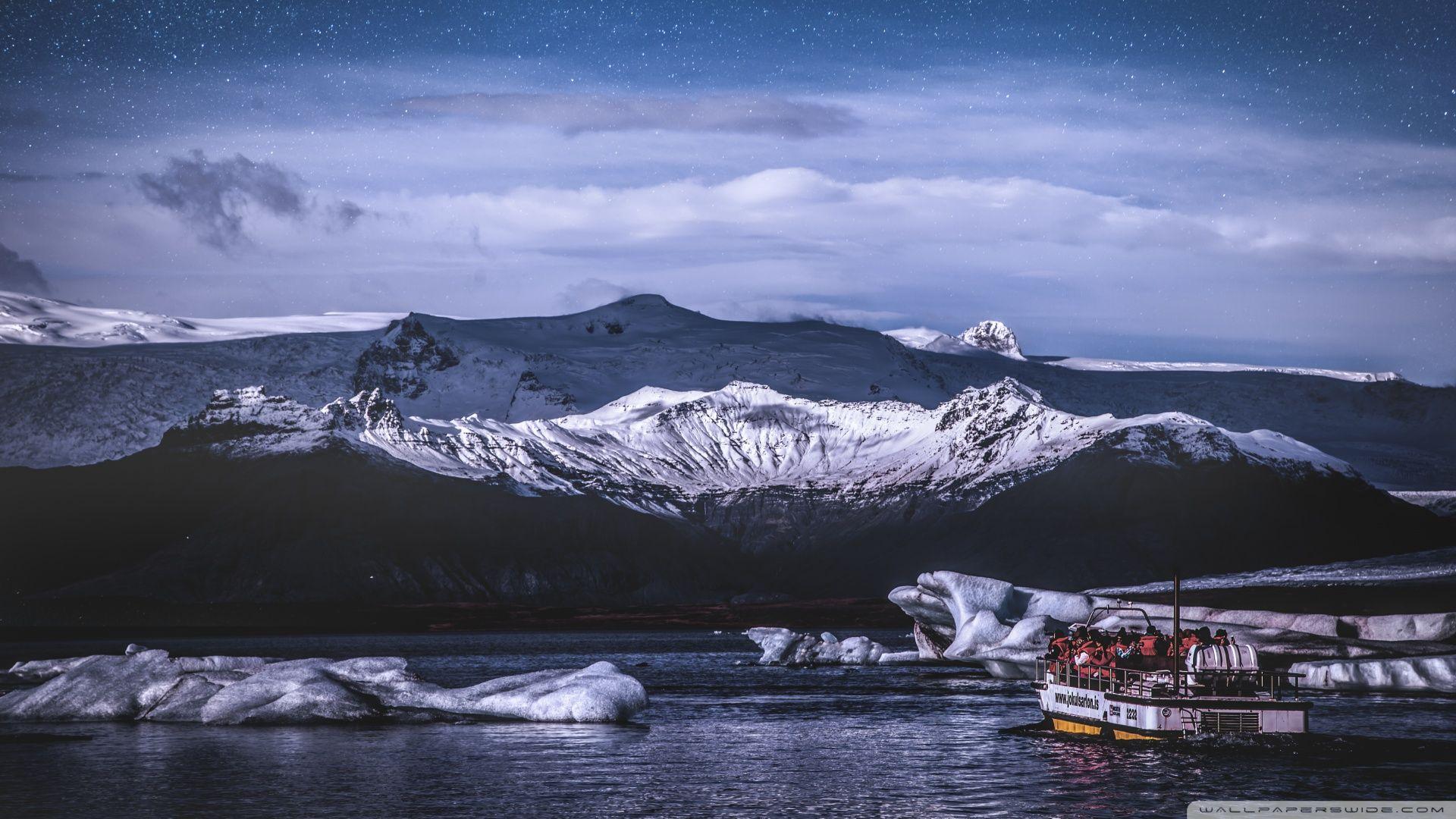 1920x1080 Jokulsarlon Glacial Lake, Boat Tour, Iceland ❤ 4K HD Desktop