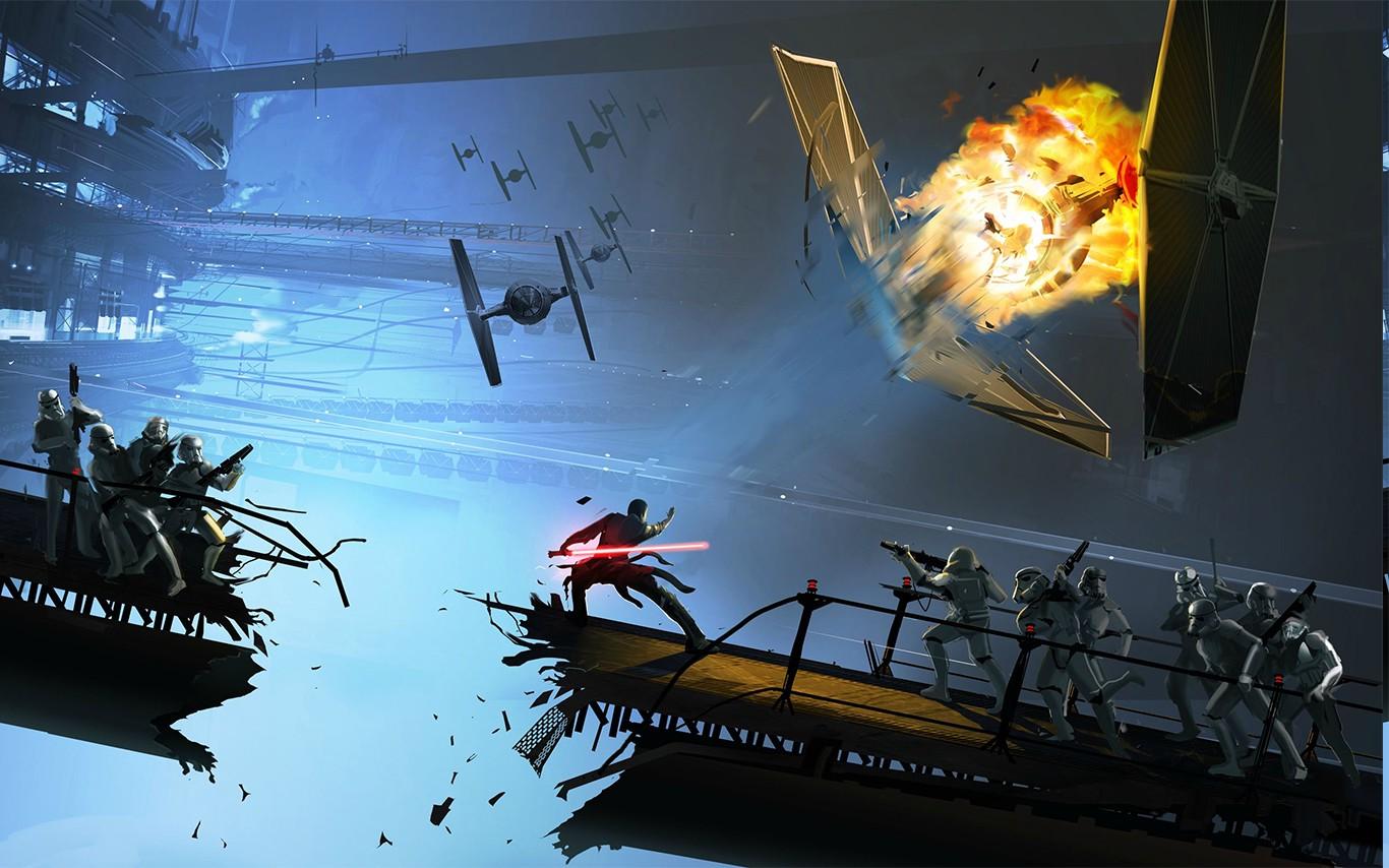 1366x854 Star Wars, Jedi, Clone Trooper Wallpaper HD / Desktop and Mobile Background