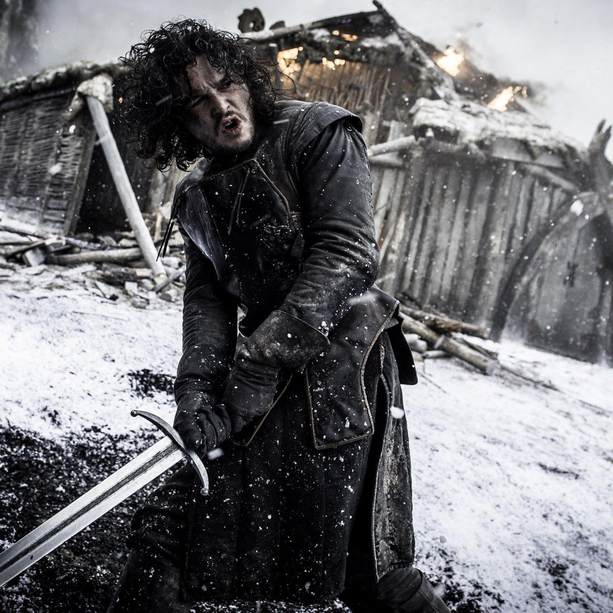 2048x2048 Jon Snow Wallpaper HD