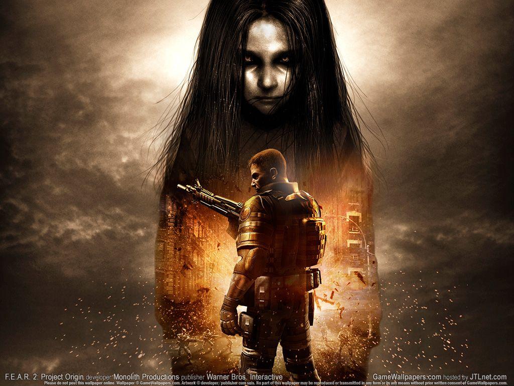 1024x768 some games wallpaper. Fear game, Fear 2 project origin, Horror video games