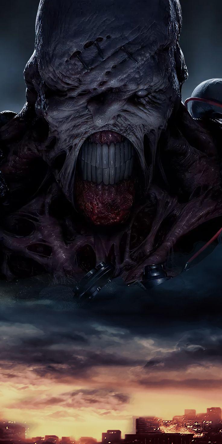 736x1472 Creepy creature, Resident Evil 2019 wallpaper. Resident evil girl, Resident evil nemesis, Resident evil