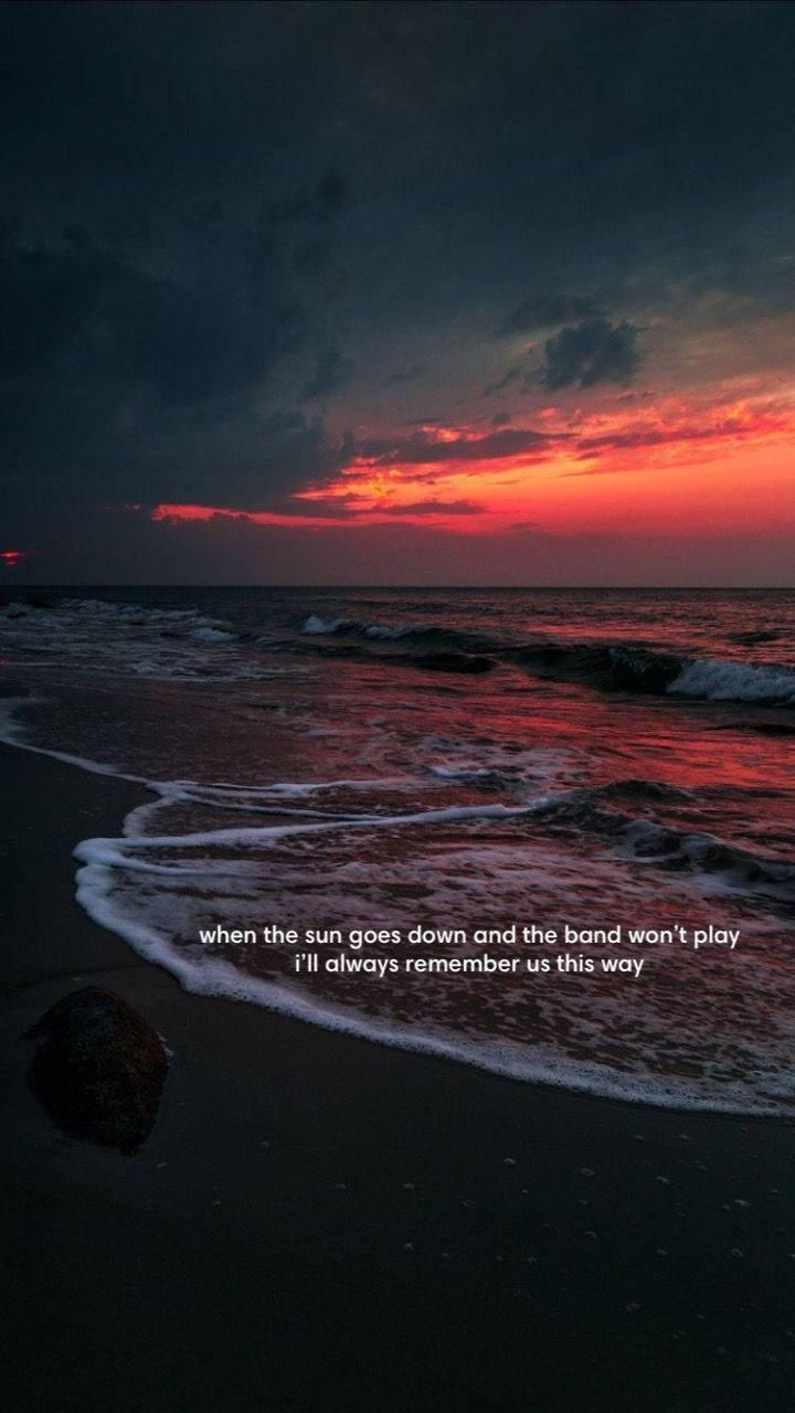 720x1280 Download Quote In Dark Ocean Waves Wallpaper
