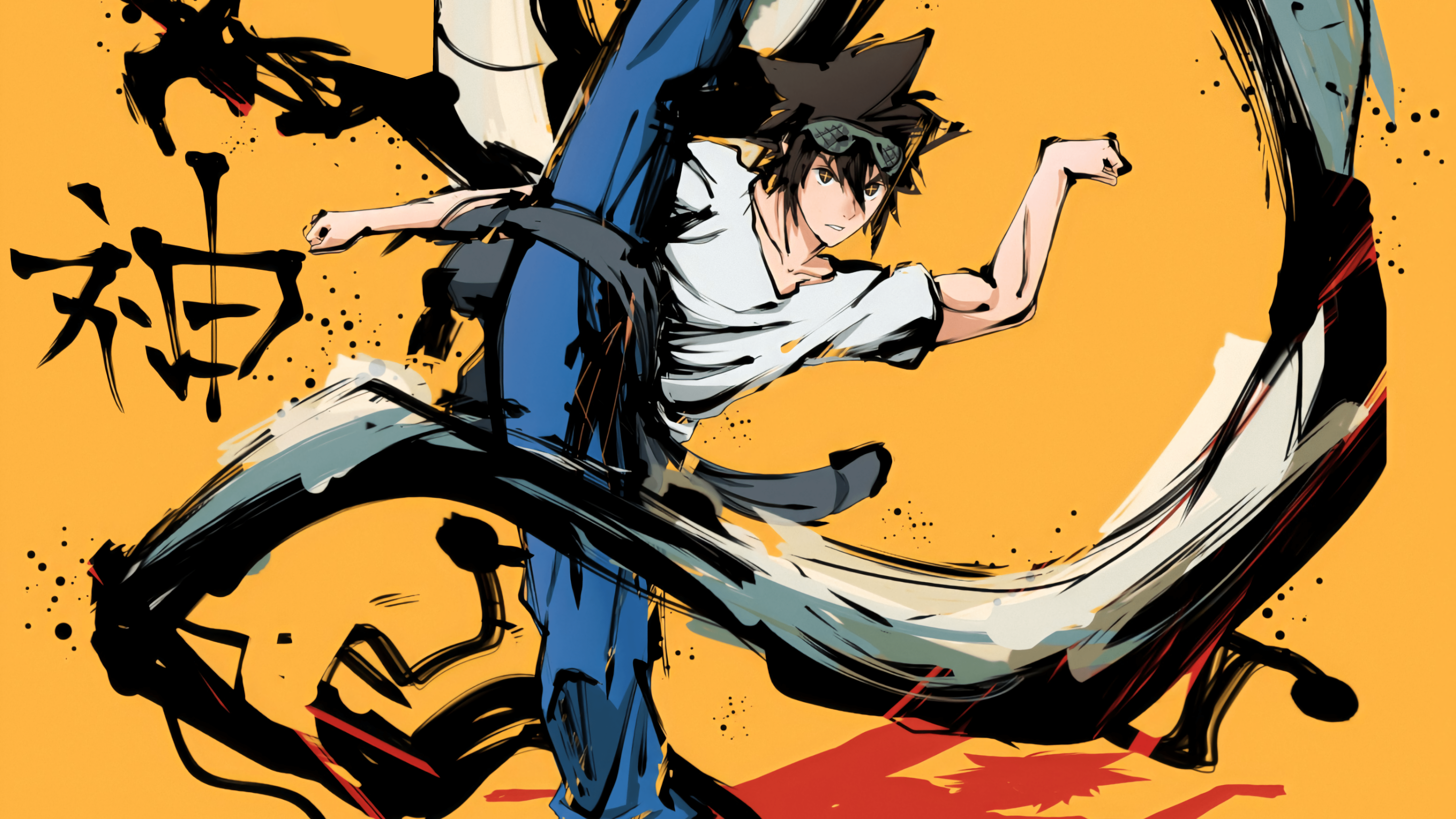 5120x2880 Jin Mori 4K HD God of High School Anime Wallpaper