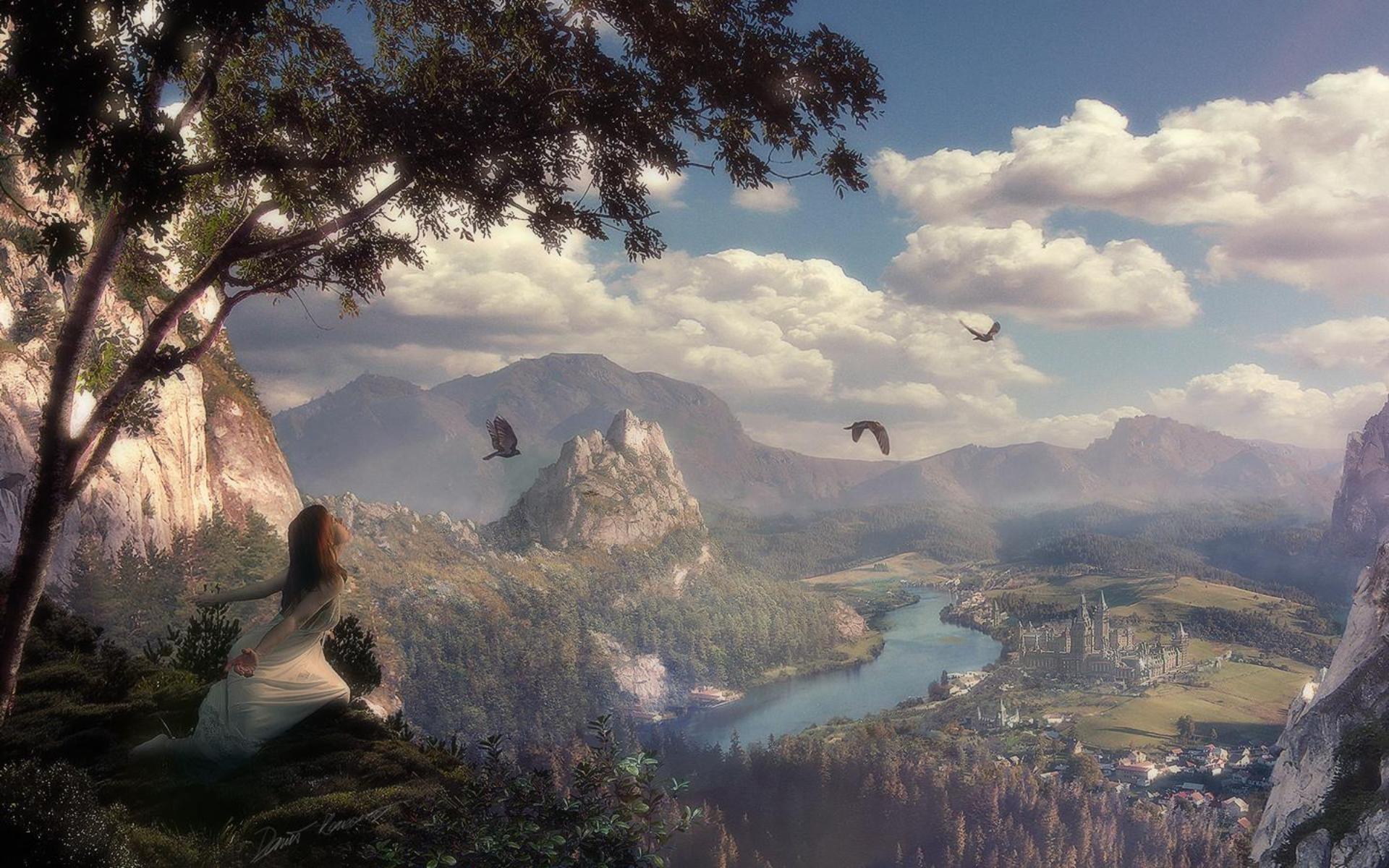 1920x1200 wallpaper 1600x nature, sky, natural landscape, mountain, mountain range