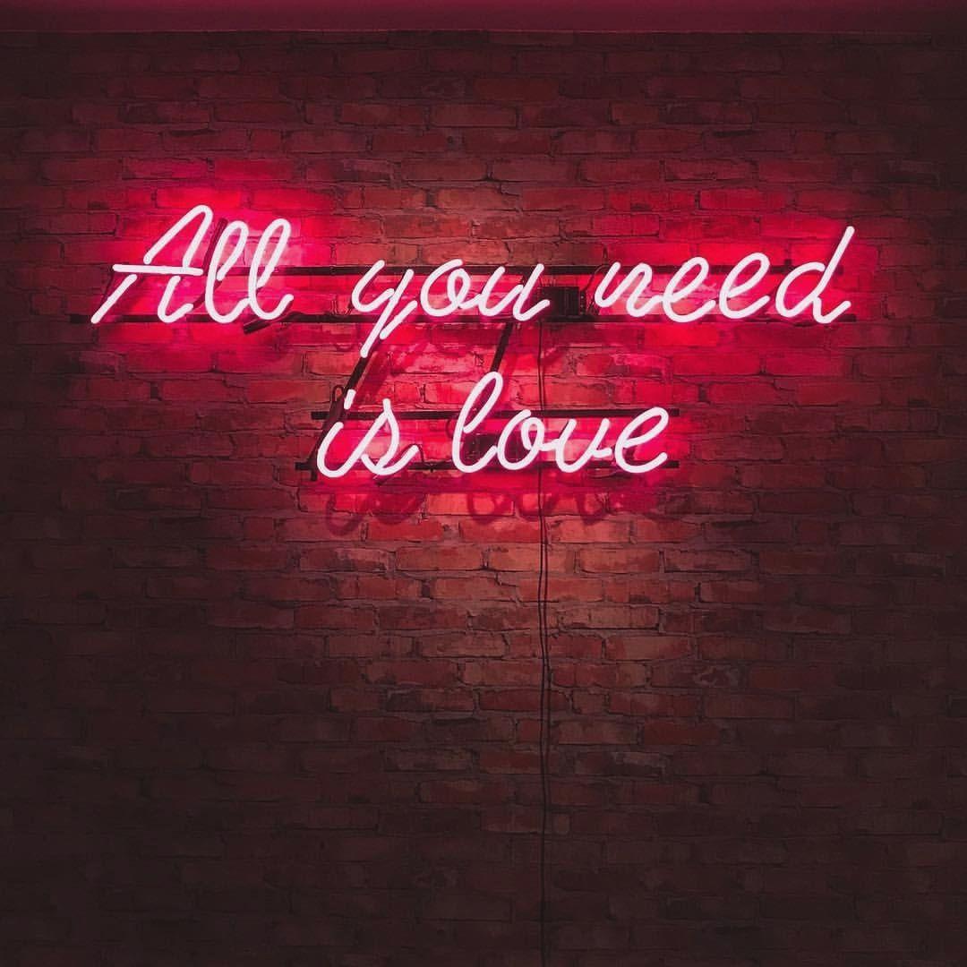 1080x1080 Neon Sign Aesthetic Wallpaper
