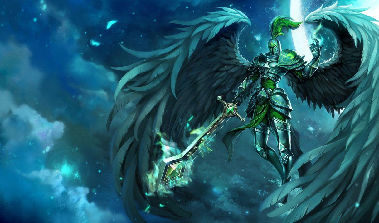1215x717 Kayle. League of Legends. Fantasy art warrior, Fantasy art angels, League of legends