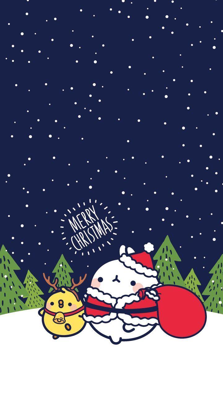 721x1280 Phone Wallpaper & Lock Screens. Molang wallpaper, Cute cartoon wallpaper, Cute christmas wallpaper
