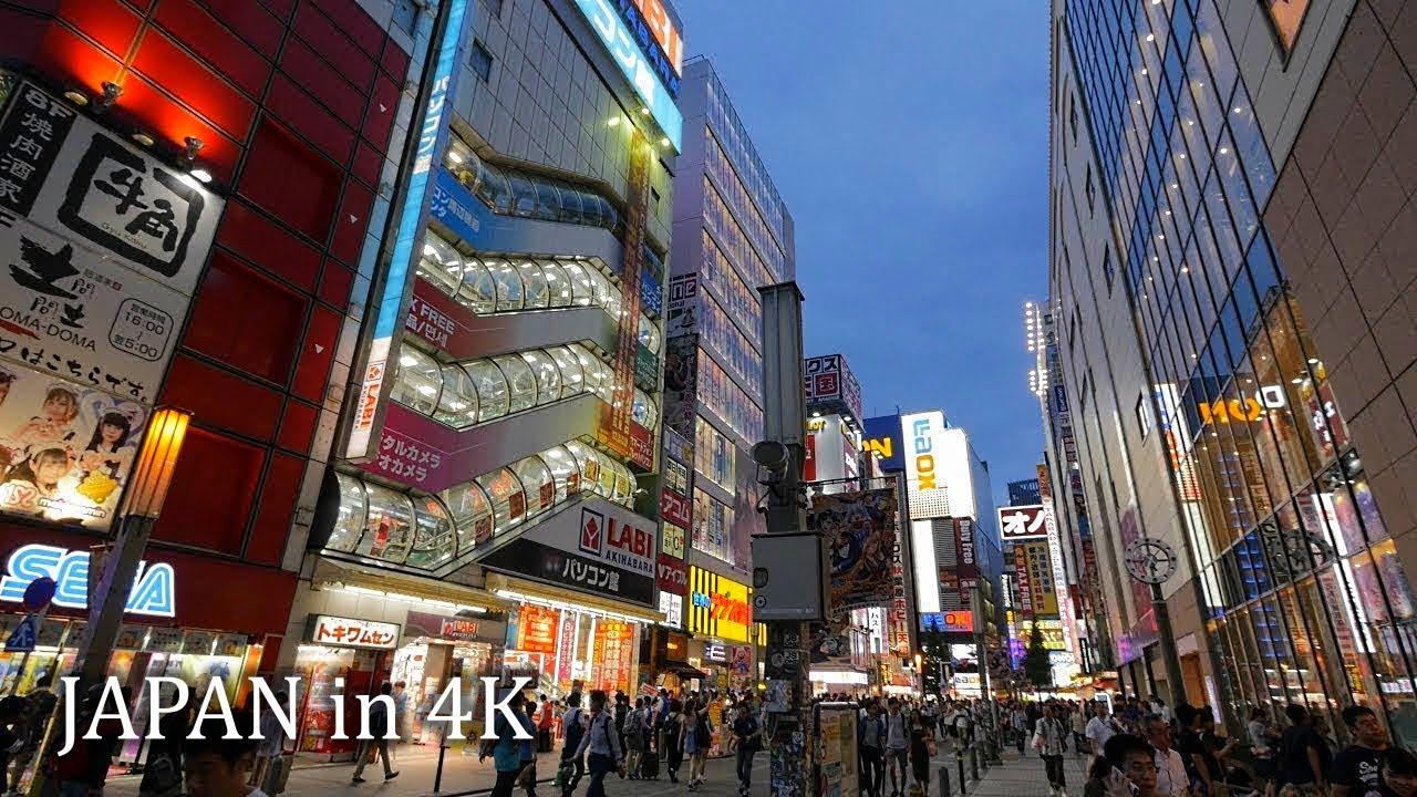 1280x720 Japan videowalk in Akihabara, Tokyo・4K