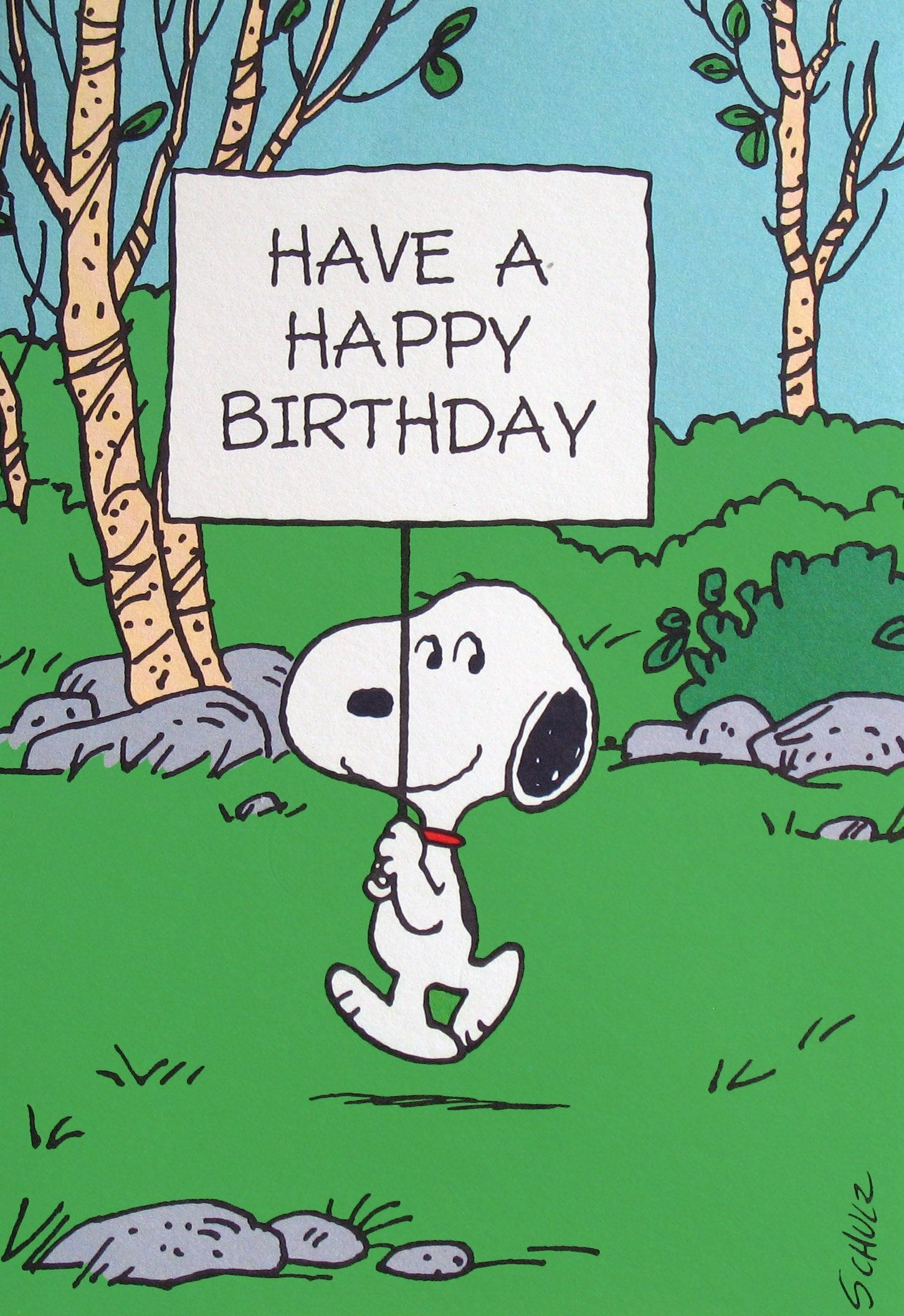 1451x2112 Snoopy Birthday Card