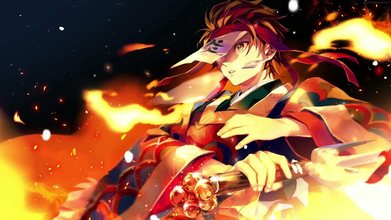 1280x720 Tanjiro Hinokami Kagura 4k Livewallpaper. Demon Slayer. Anime Live Wallpaper