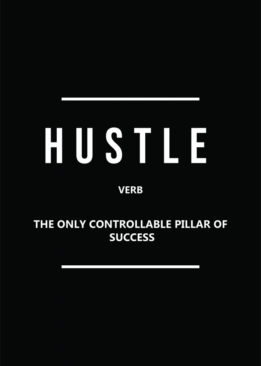 857x1200 Hustle ' Poster by ArtNinja. Displate. Hustle quotes, Inspirational quotes motivation, Money mindset quotes