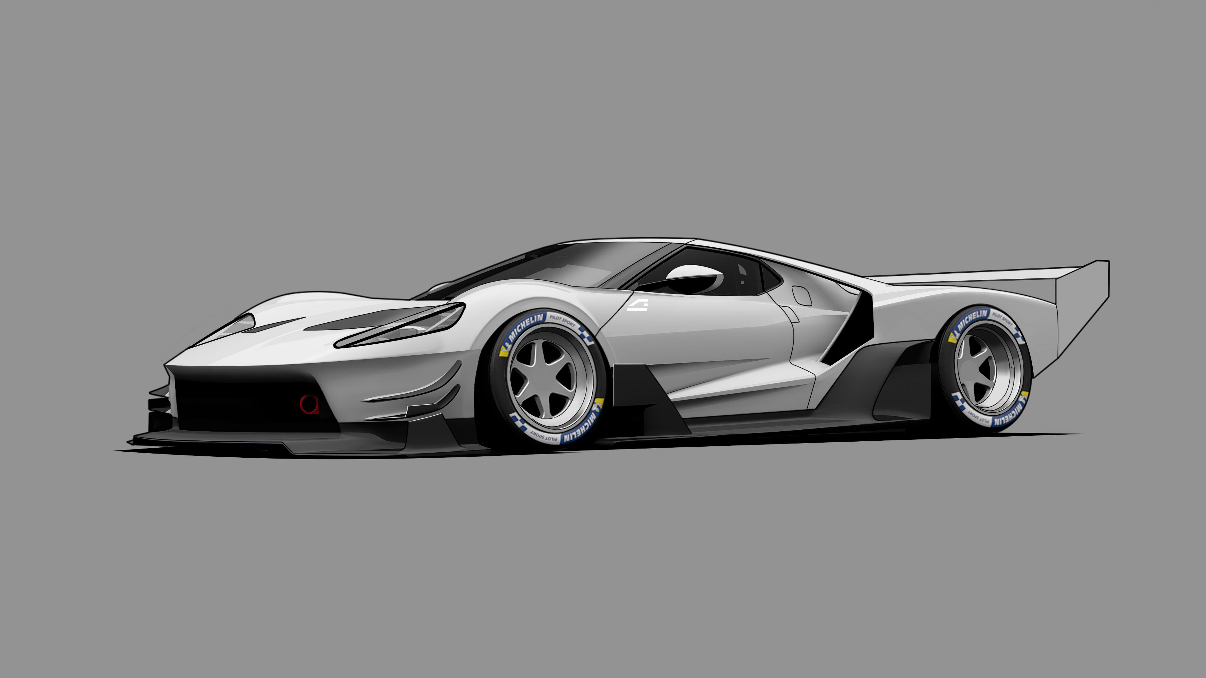 3840x2160 Ford GT C Vgt Minimal Grey 4k Laptop Full HD 1080P HD 4k Wallpaper, Image, Background, Photo and Picture
