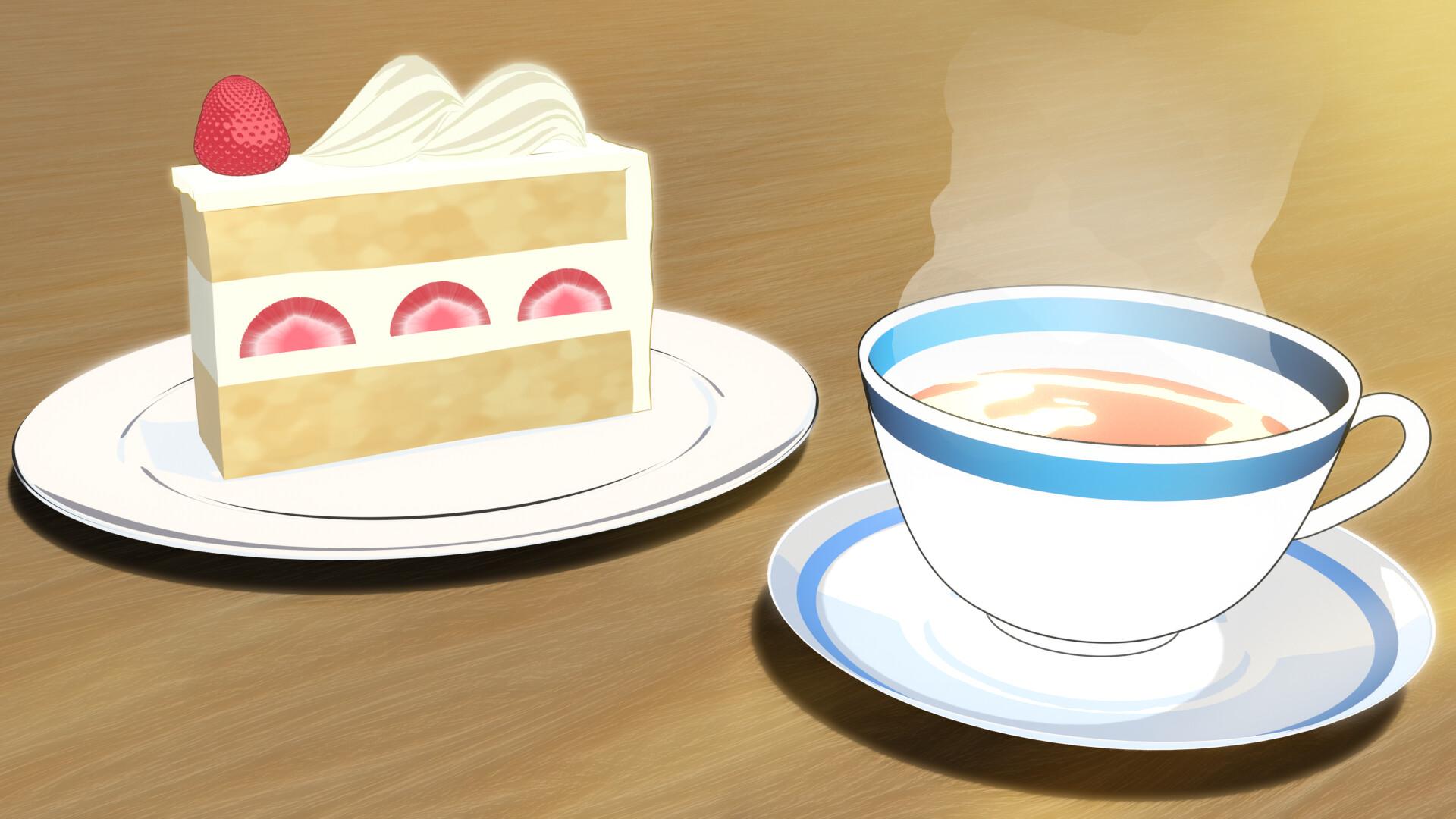 Anime Girl Drinking Tea Transparent, HD Png Download , Transparent Png  Image - PNGitem