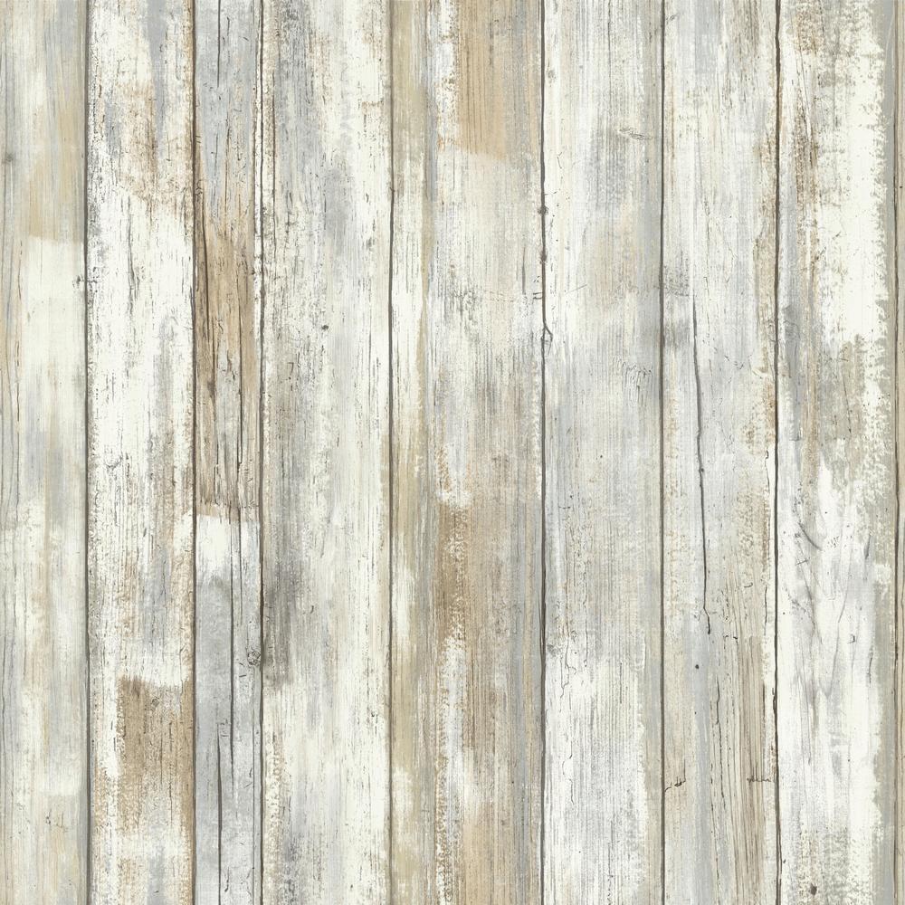 1000x1000 Distressed Wood Peel and Stick Wallpaper