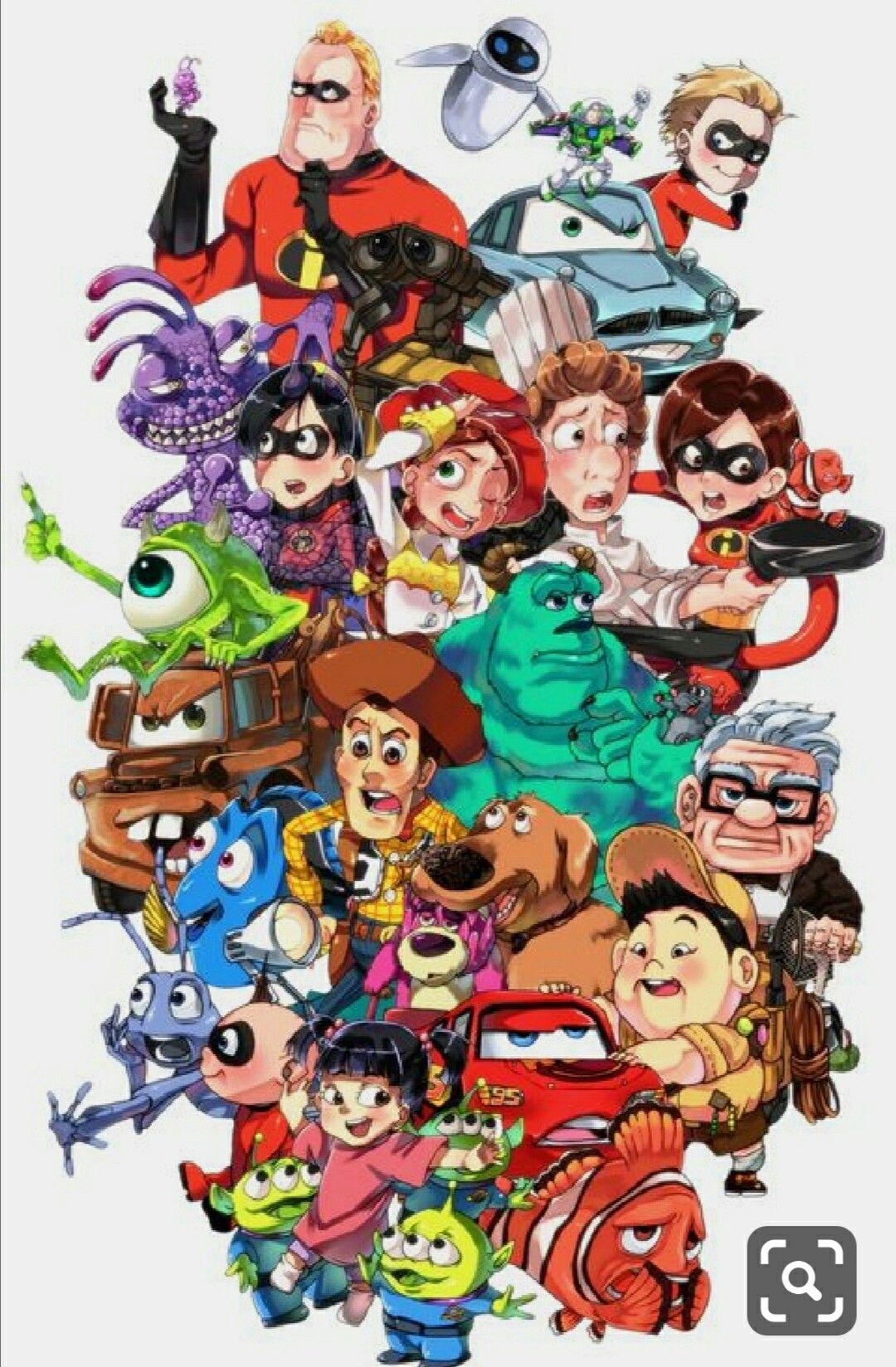 Disney Pixar Characters Wallpapers - Top Free Disney Pixar Characters  Backgrounds - WallpaperAccess