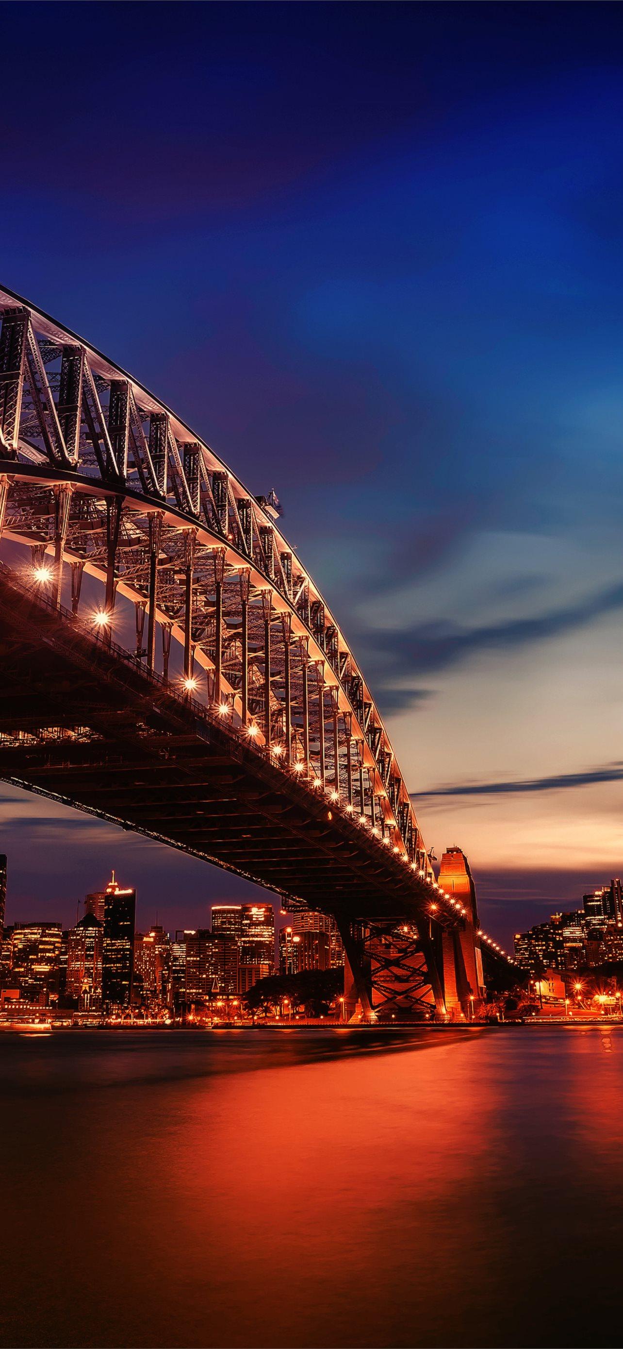 1284x2778 sydney harbour bridge iPhone Wallpaper Free Download