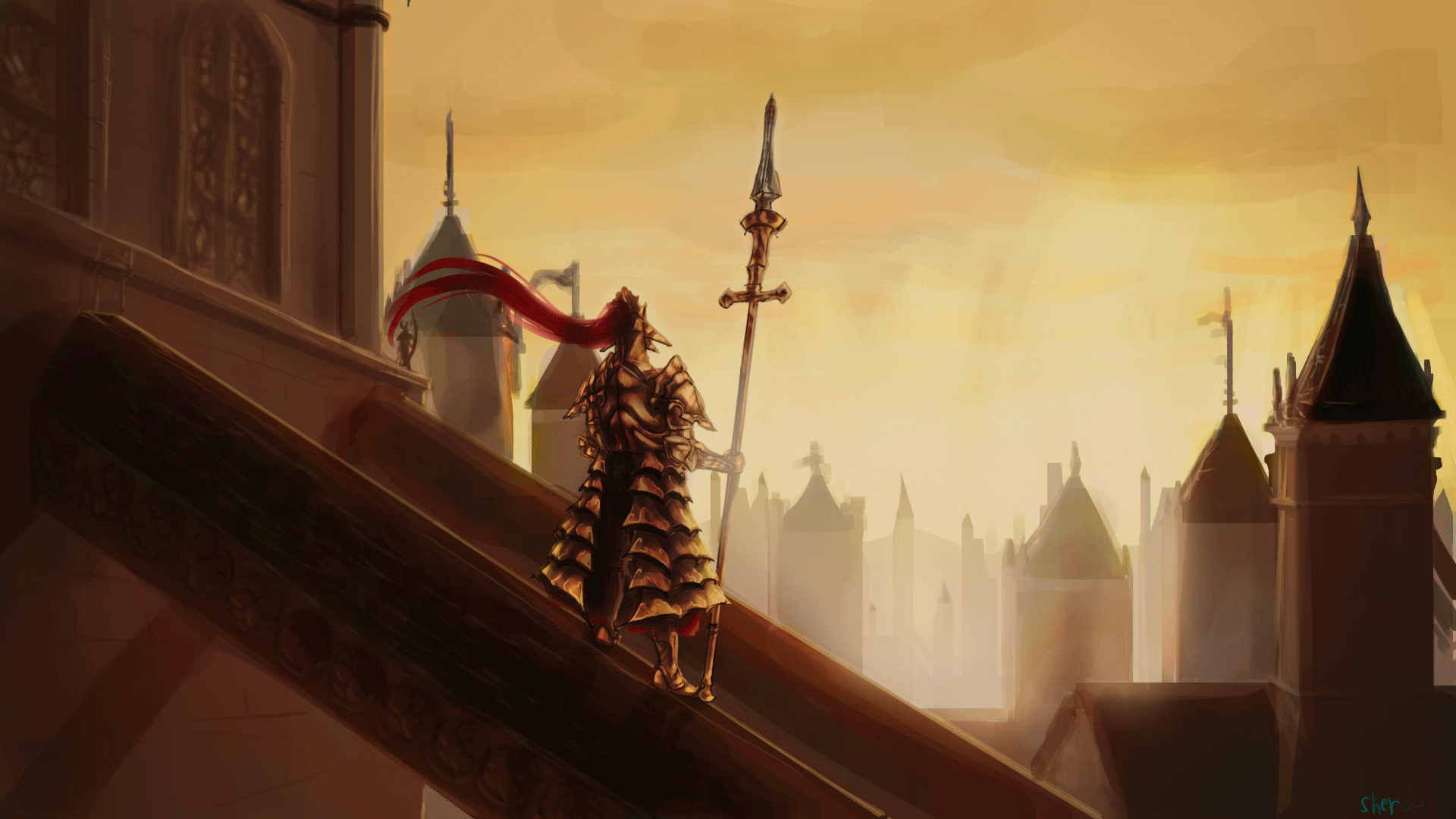 1920x1080 Dragonslayer Ornstein (Fanart)