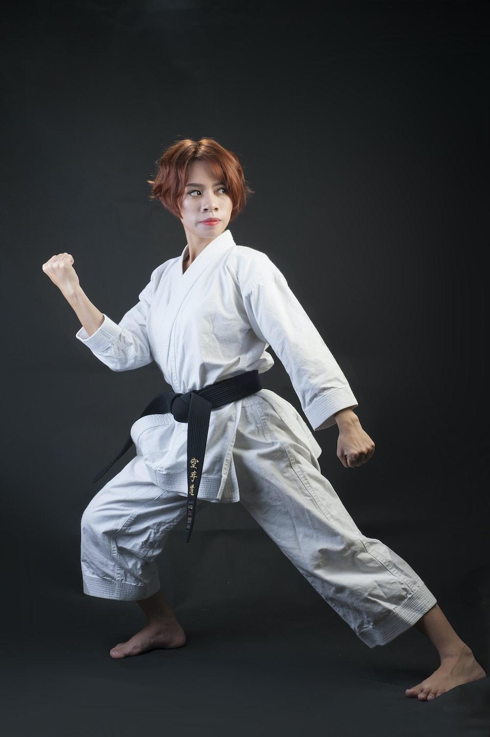 1000x1503 woman wearing karate gi photo