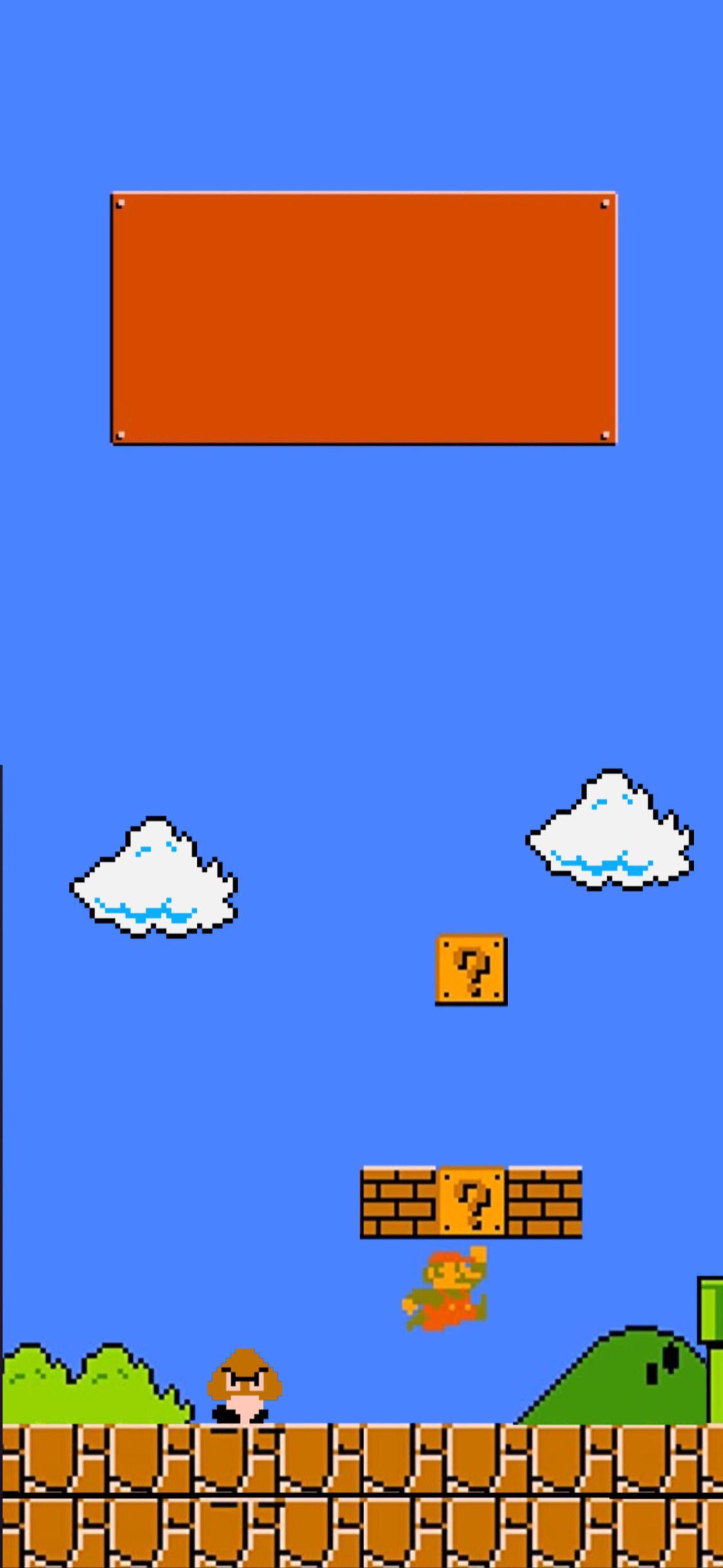 1124x2436 I created Super Mario Bros. IPhone Wallpaper (Turn Perspective View Off)