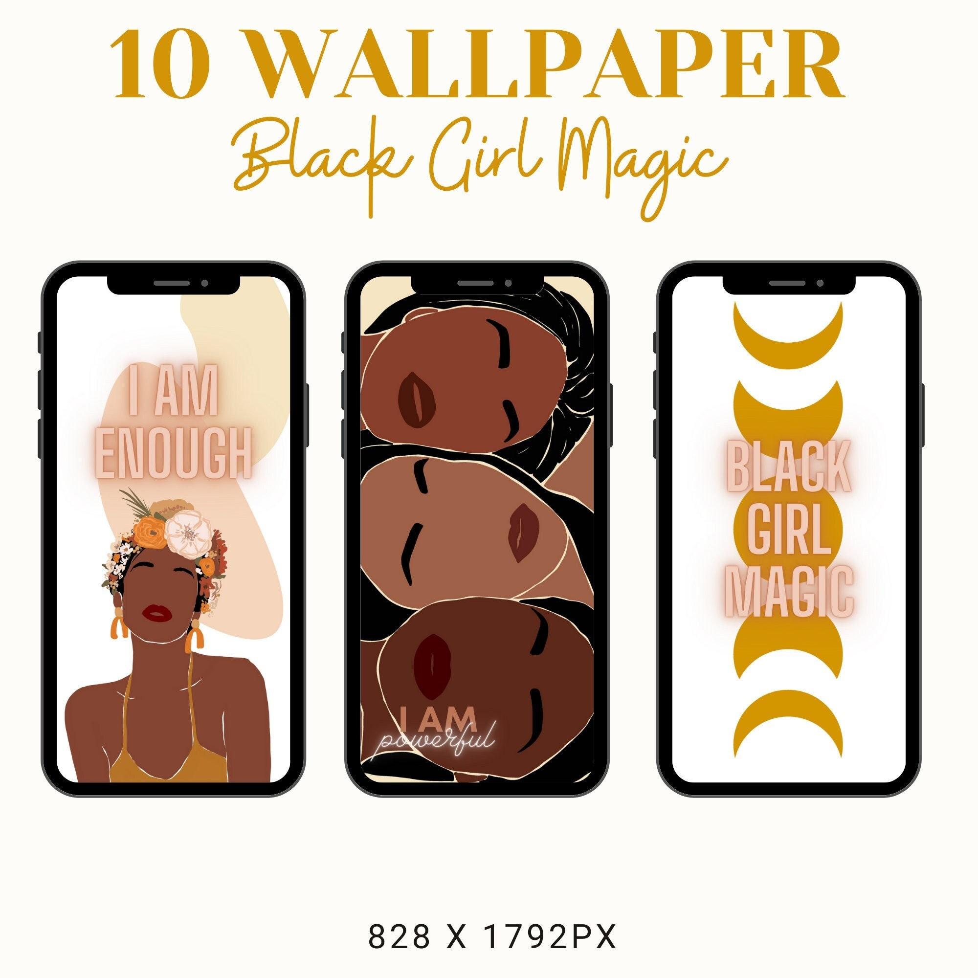 2000x2000 Black Girl Magic iPhone Wallpaper Affirmation Phone