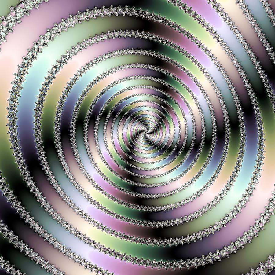 900x900 Fractal op art hypnotizing spiral