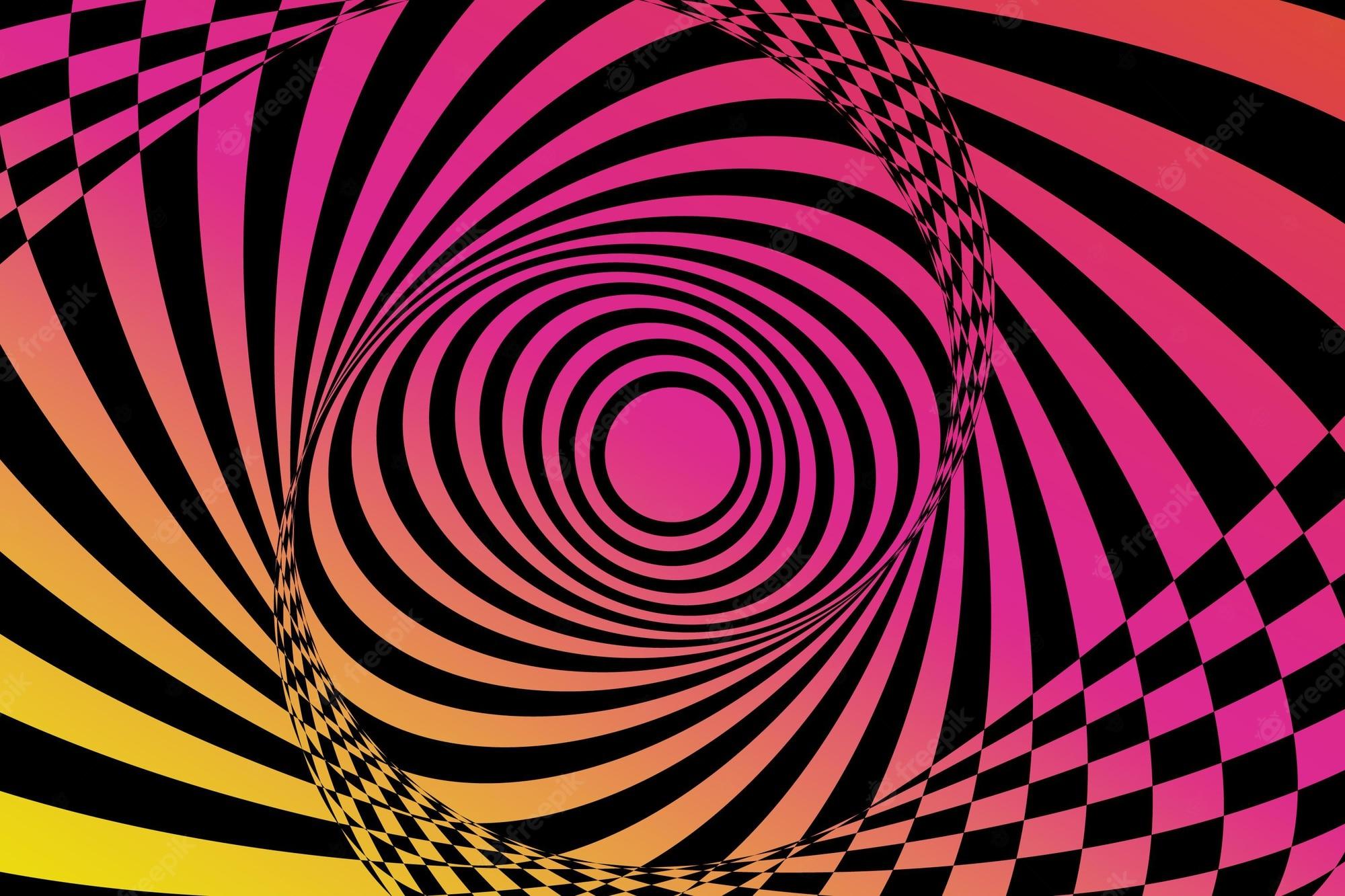 2000x1333 Premium Vector. Optical illusion wallpaper