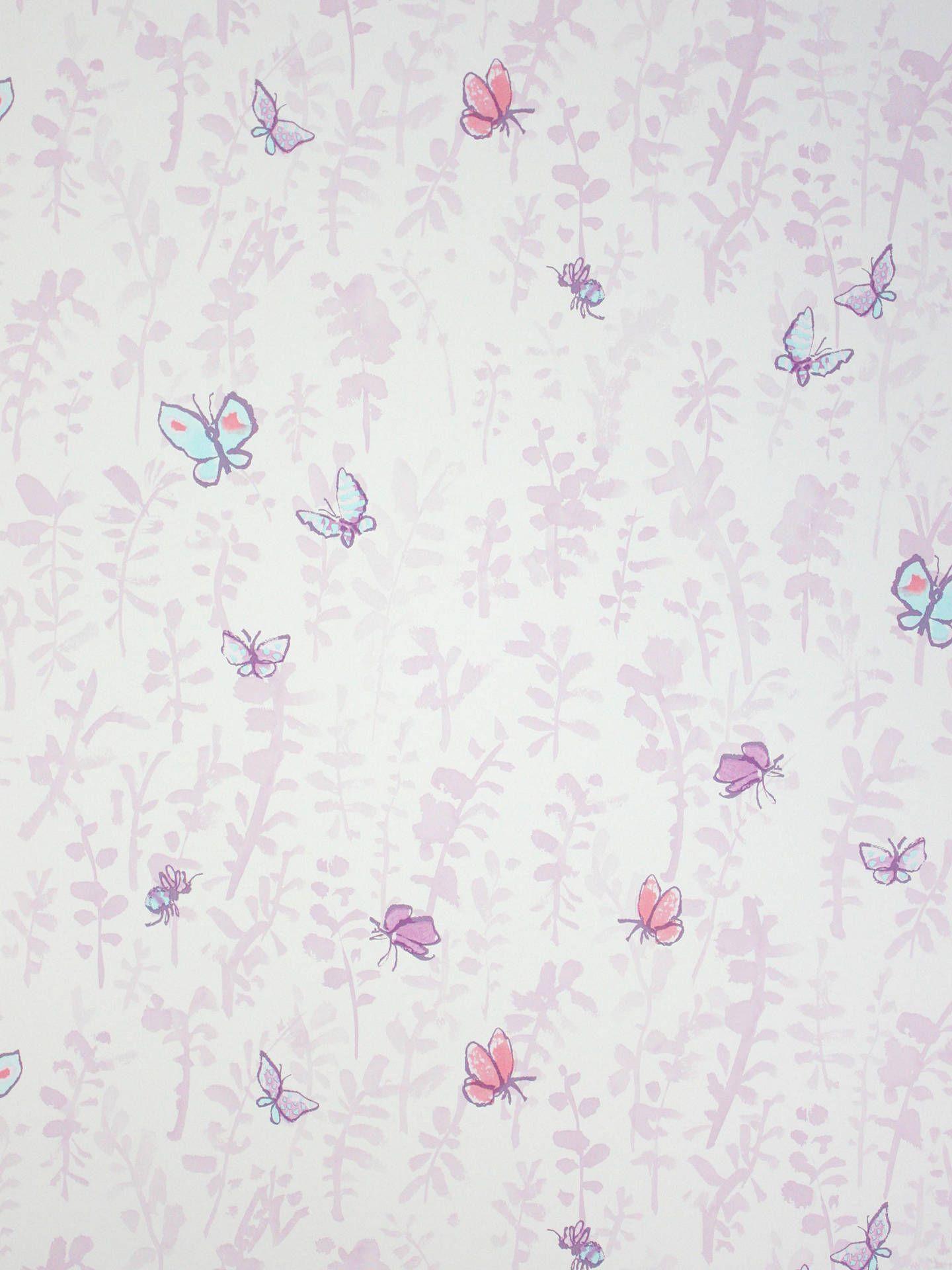 1440x1920 Osborne & Little Butterfly Meadow Wallpaper at John Lewis & Partners
