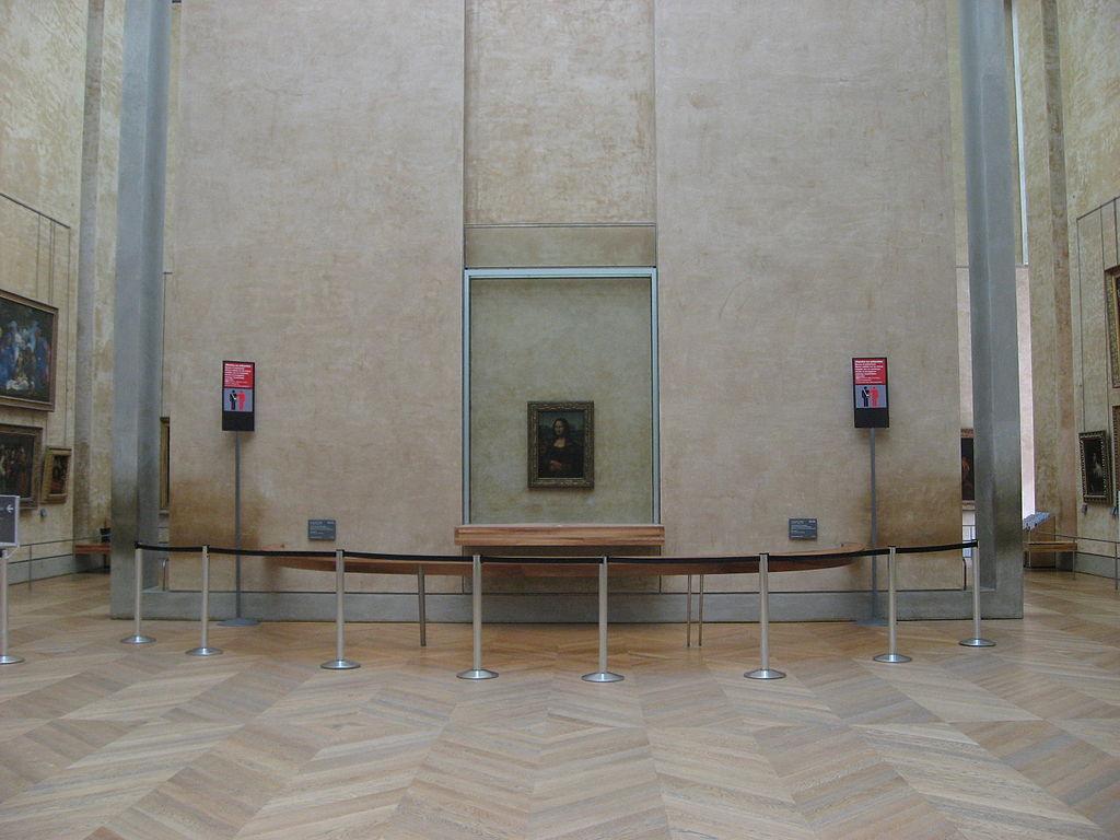 1024x768 Mona Lisa installation in Louvre, empty