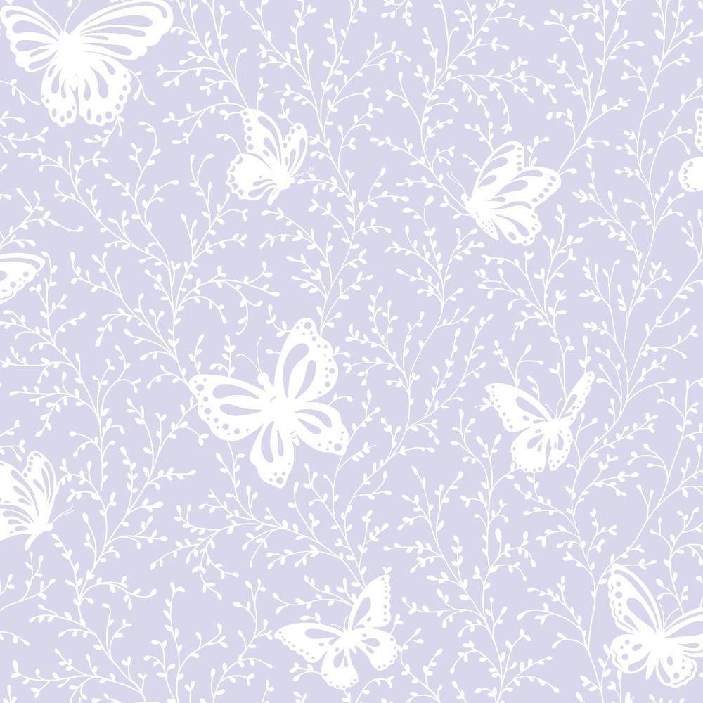 1000x1000 YS9218 PEEK A BOO BUTTERFLY GARDEN WALLPAPER