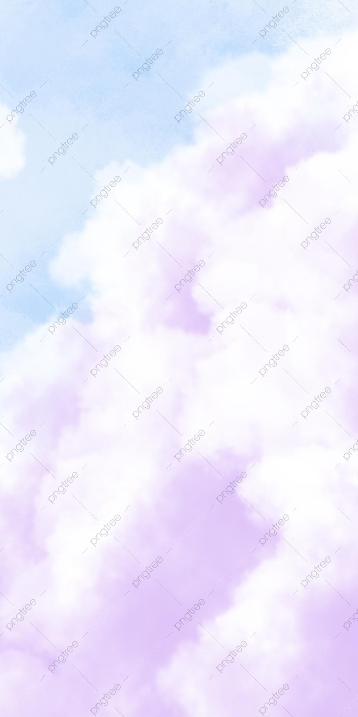 1200x2397 Purple Cloud Blue Sky Colorful Cloud Mobile Phone Wallpaper Background, Cartoon, Cartoon Wallpaper, Abstract Pattern Background Image for Free Download