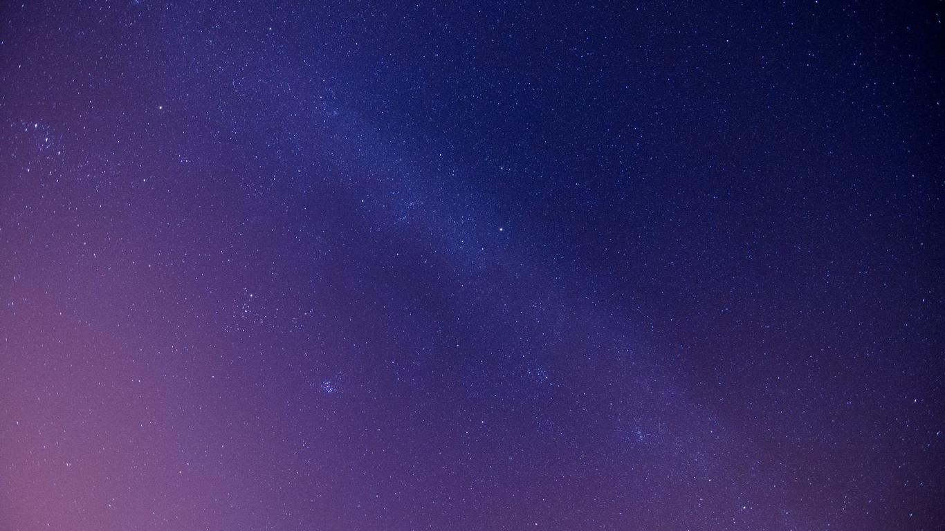 1366x768 Purple Night Sky Wallpaper Download Free