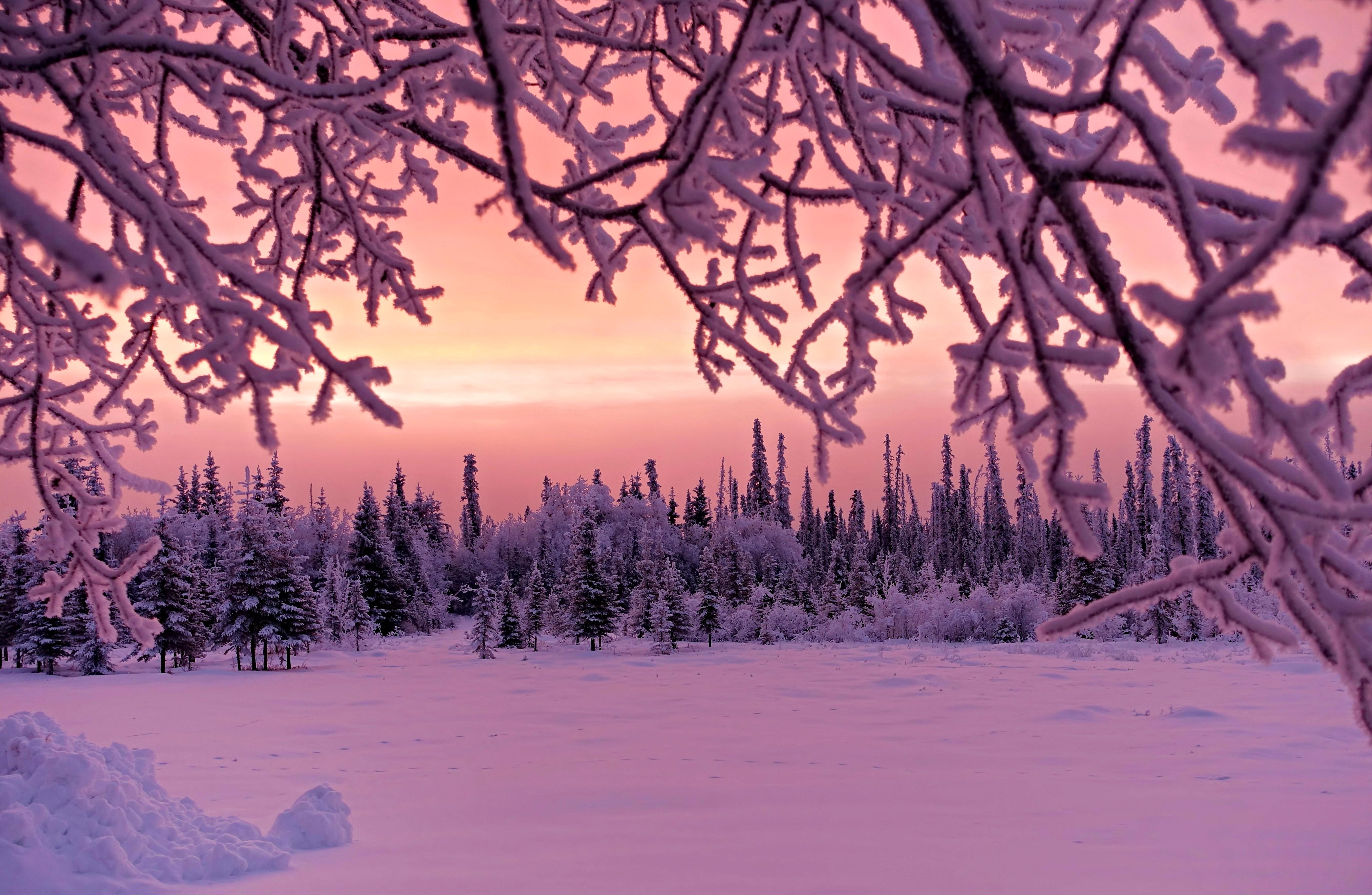 4K Snow Sunset Wallpapers - Top Free 4K Snow Sunset Backgrounds ...