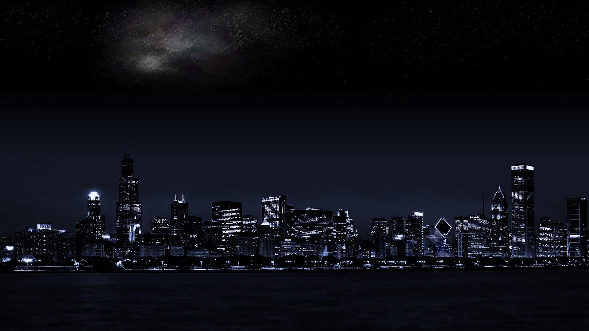 1920x1080 city, Urban, Cityscape, Skyline, Night Wallpaper HD / Desktop and Mobile Background