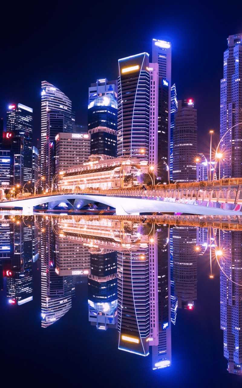 800x1280 Singapore City Skyline 5k In 800x1280 Resolution. City lights wallpaper, Singapore city, City wallpaper