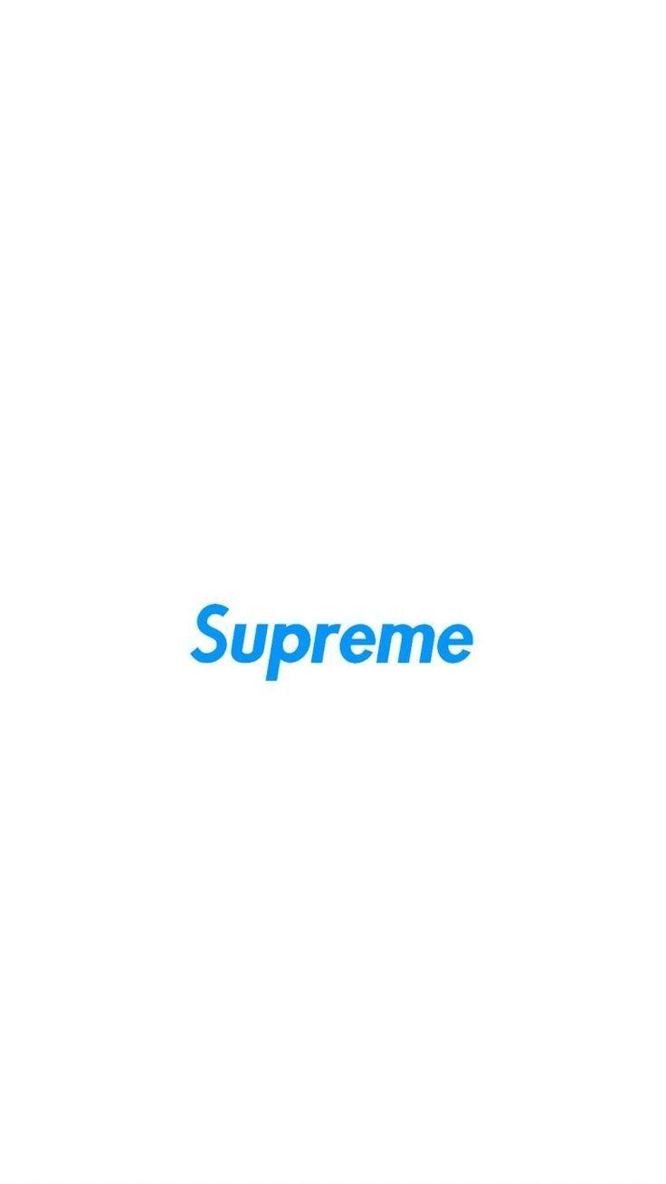 736x1308 White and blue Supreme wallpaper. Supreme wallpaper, Supreme iphone wallpaper, Hype wallpaper