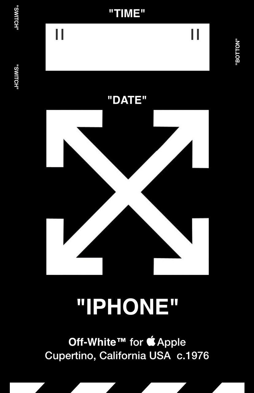 828x1281 Off white and supreme wallpaper