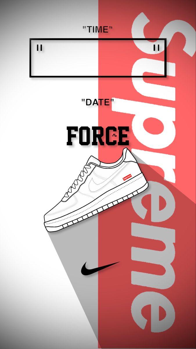 675x1200 nike × supreme air force 1 white wallpaper. Cool iphone wallpaper hd, Hipster wallpaper, Supreme wallpaper hd