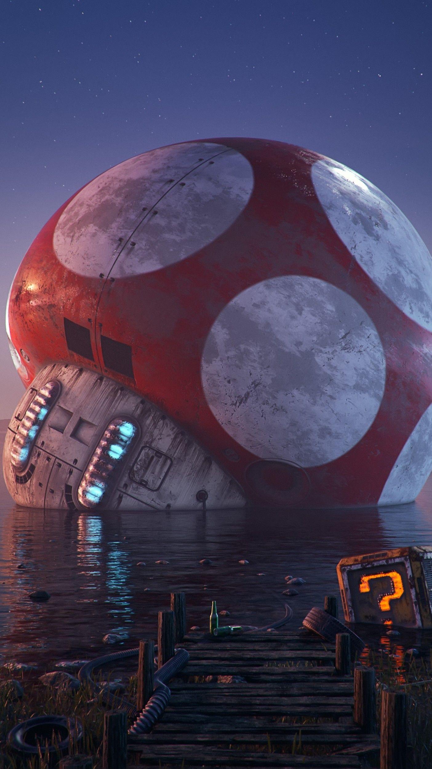 1404x2500 Dystopia #CGI #Fantasy. Screen savers wallpaper, Screen wallpaper, Mario art