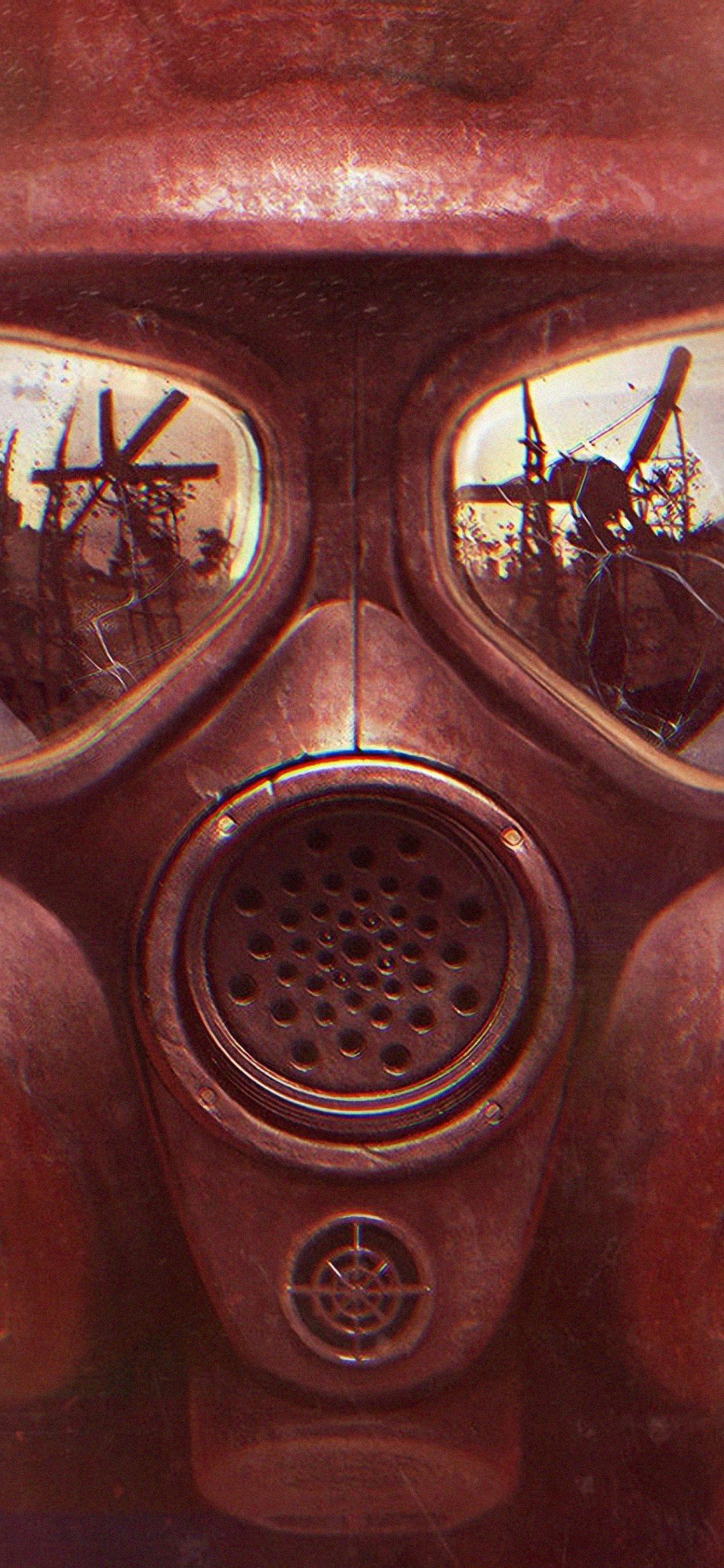 1242x2688 metro exodus mask 4k iPhone X Wallpaper Free Download
